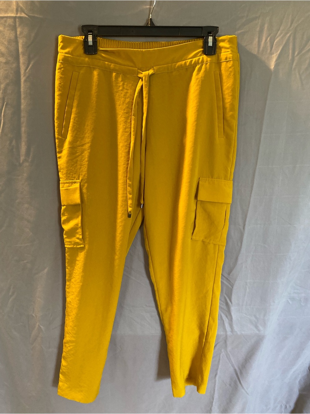 Soho Bright Mustard Drawstring Cargo Joggers